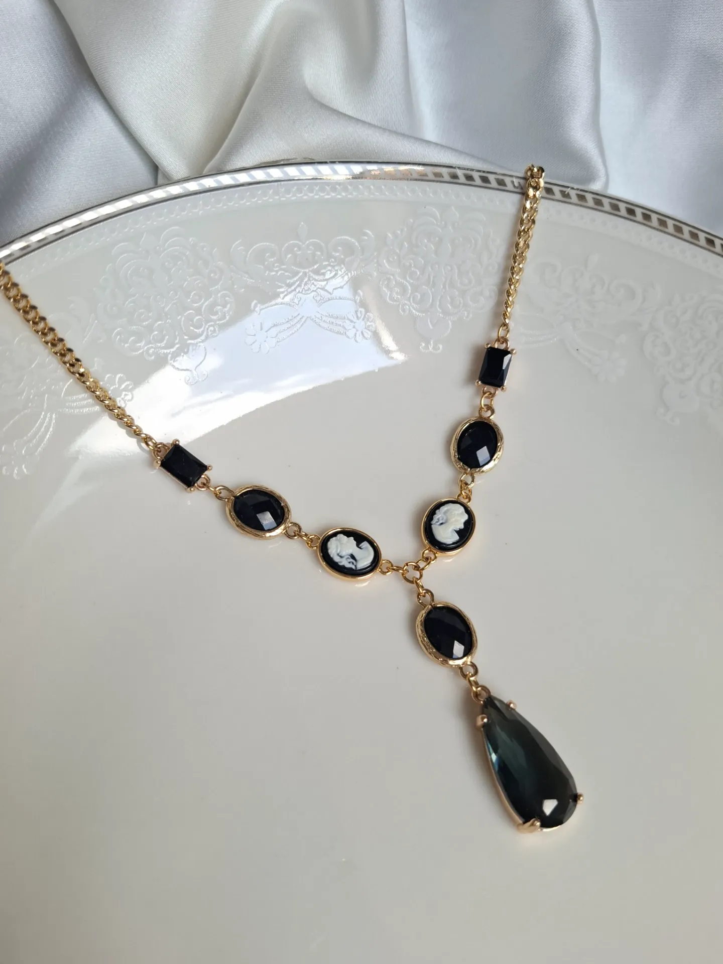 Black vintage necklace