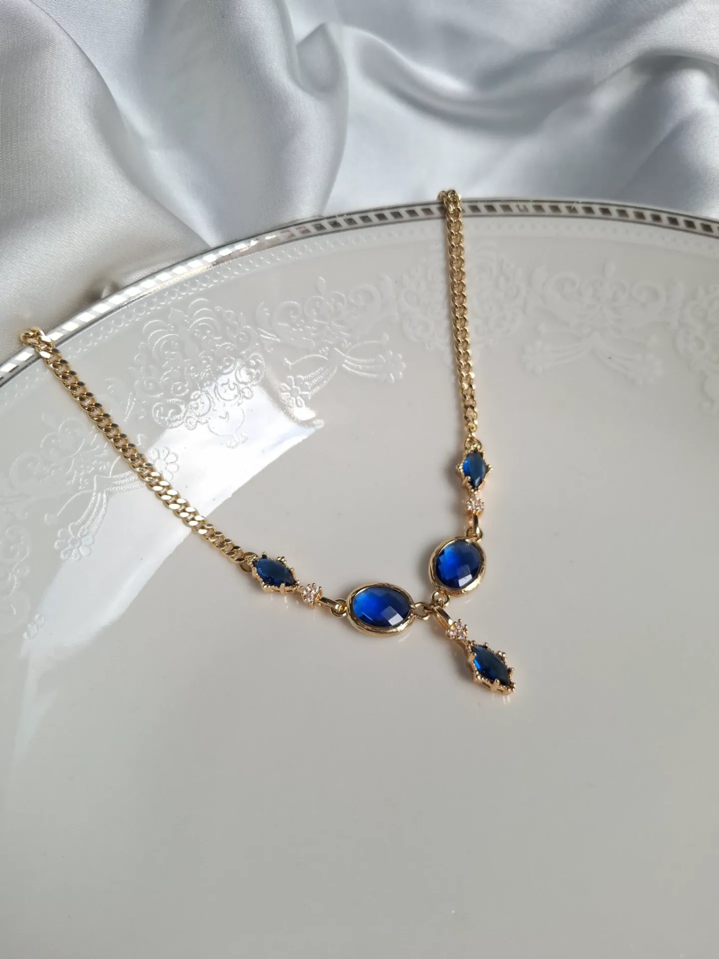 Royal blue necklace