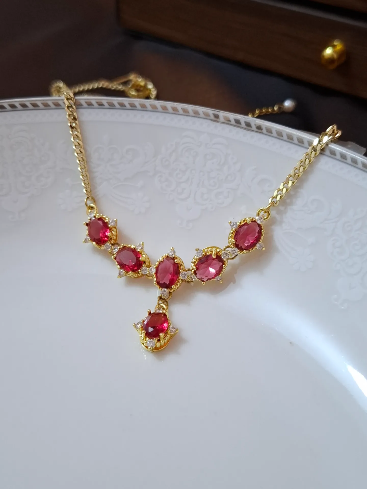 Vintage Berry necklace