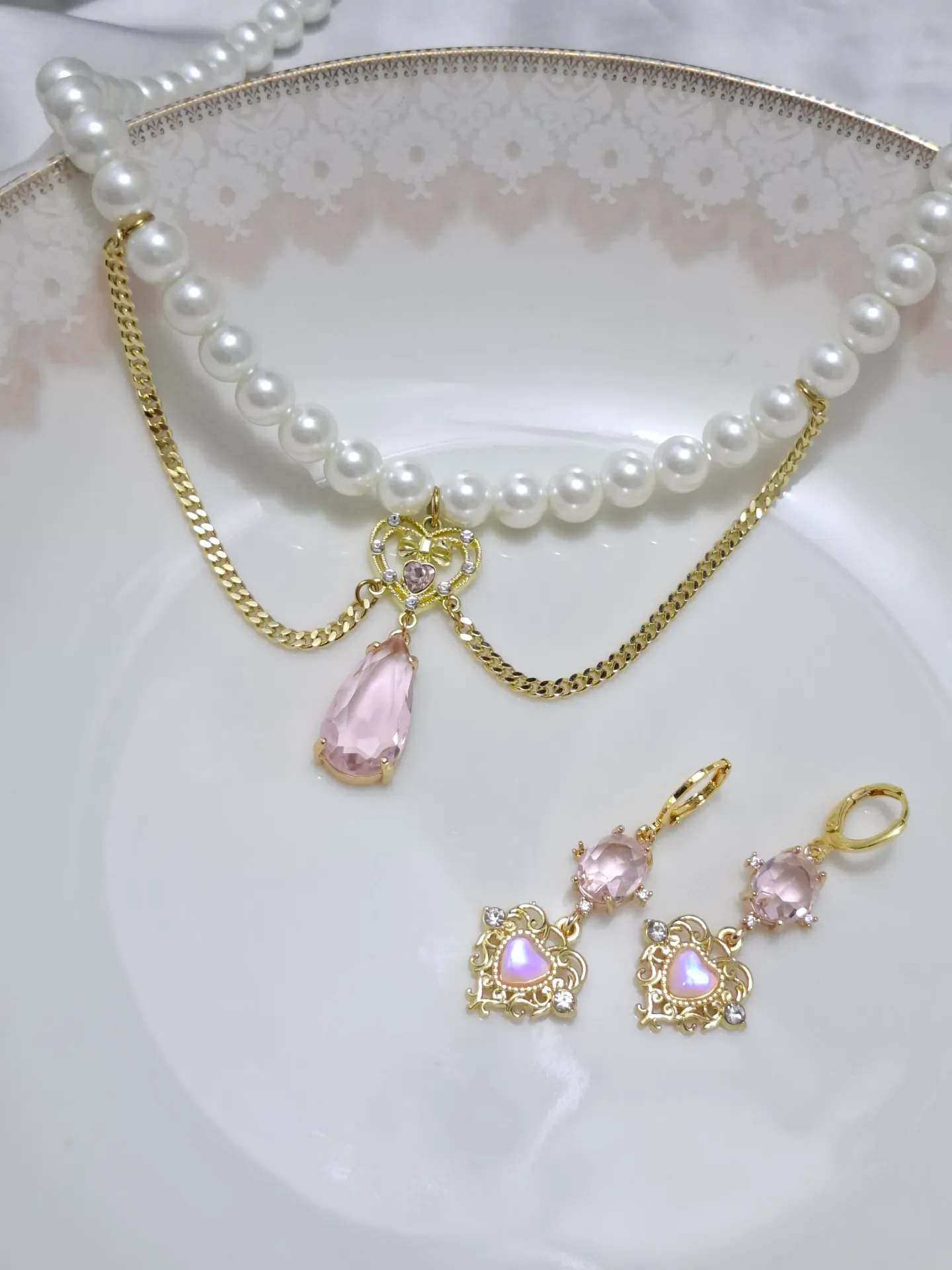 pink heart set