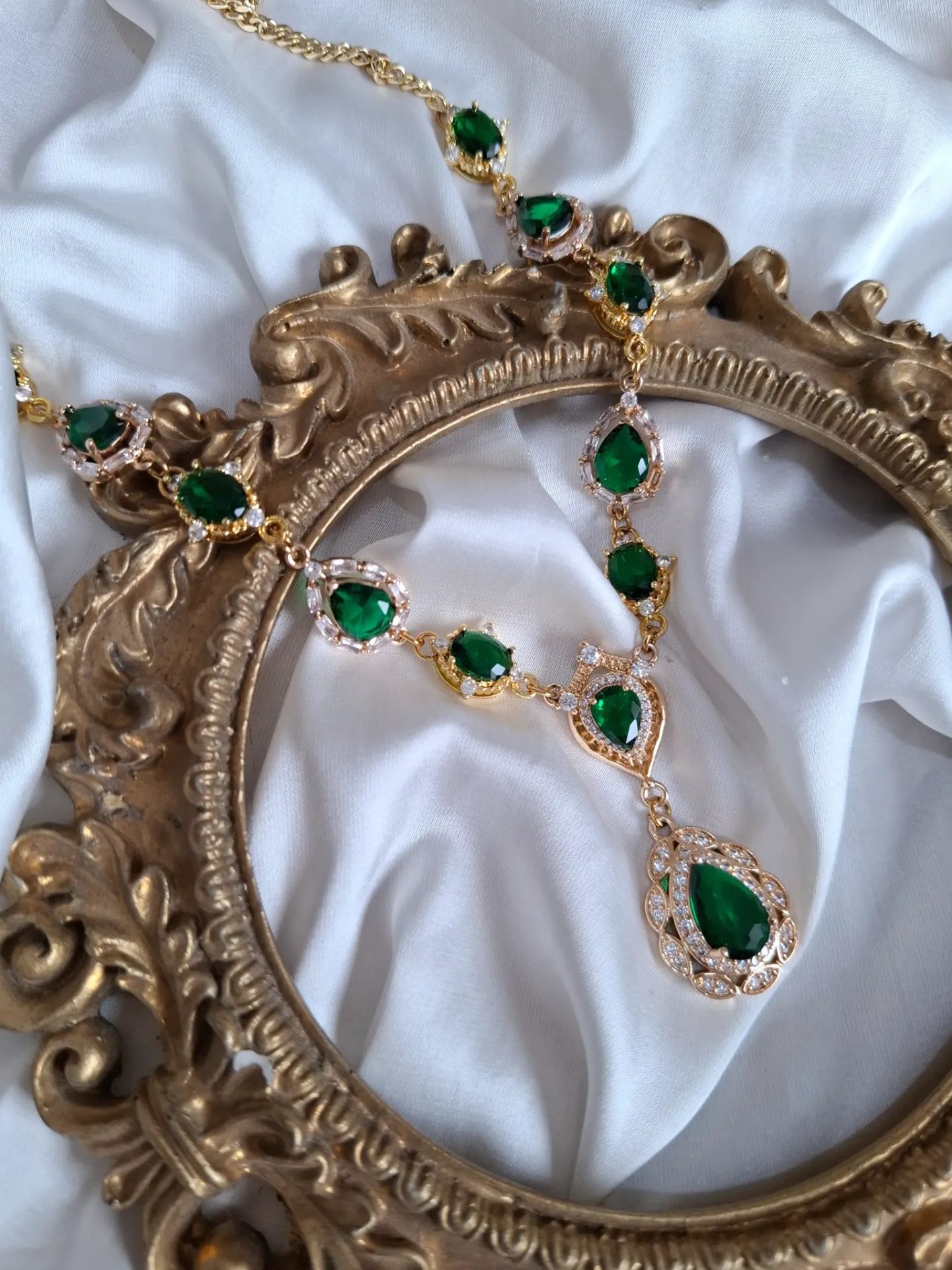 Emerald crystal necklace (38)