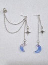 Earrings with fake piercing